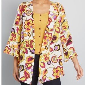 ModCloth Floral Kimono Cardigan
